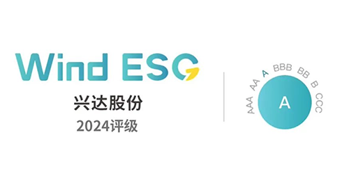 Wind ESG “A”級丨興達可持續發展工作再獲認可
